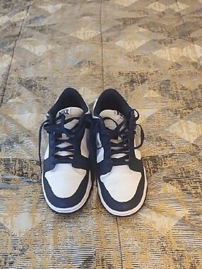 Nike  Men's  Navy and White Low-Top Sneakers with Laces